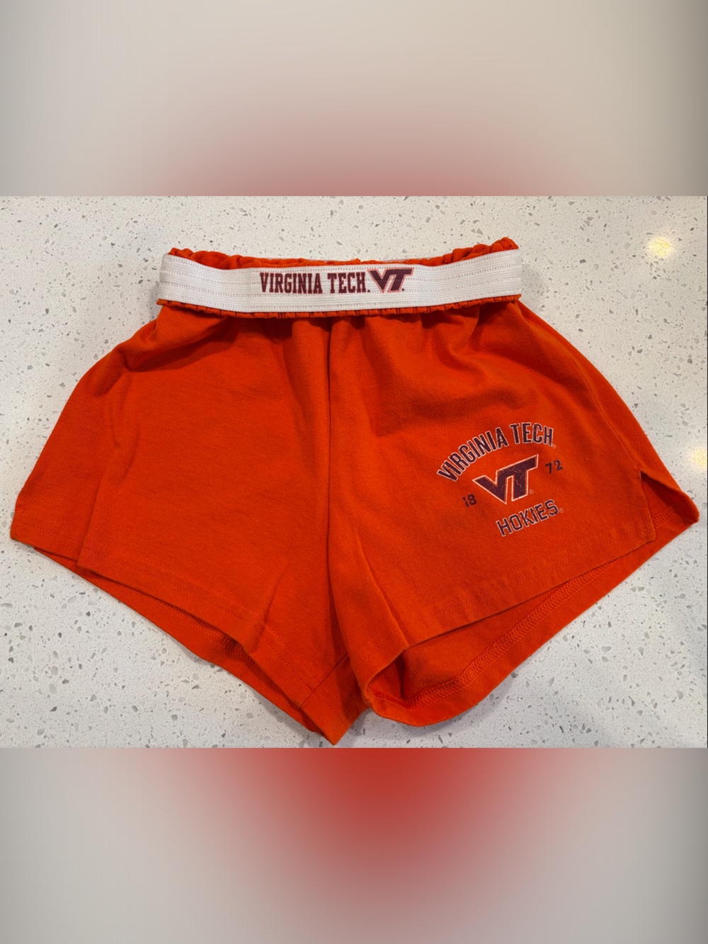 Virginia Tech Orange Women's Athletic Shorts